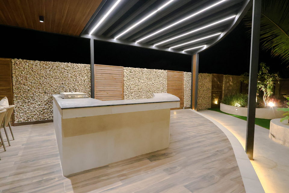 A22 landscape project by Vida Landscapes, Masfout — at night view 23