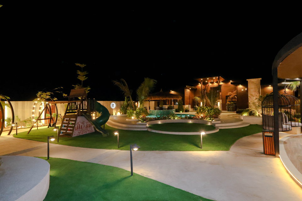 A22 landscape project by Vida Landscapes, Masfout — at night view 26