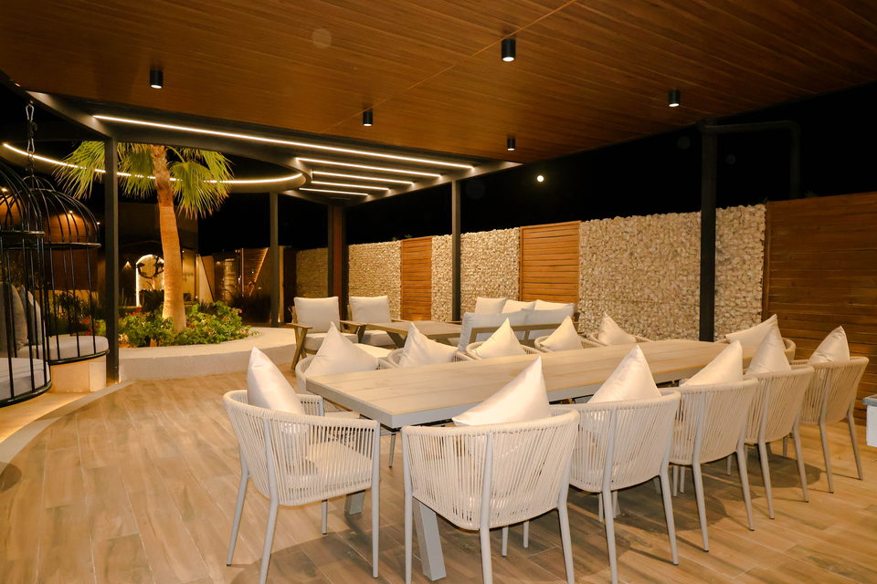 A22 landscape project by Vida Landscapes, Masfout — at night view 29