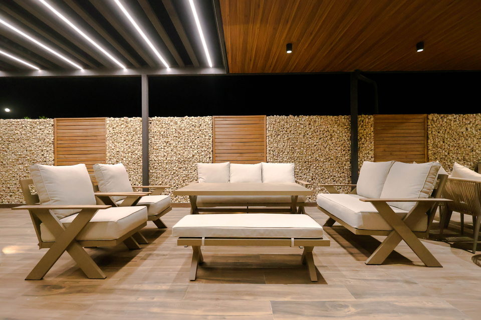 A22 landscape project by Vida Landscapes, Masfout — at night view 33