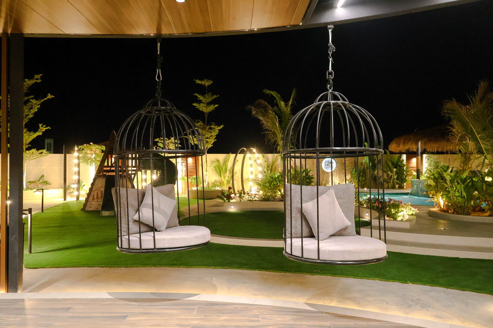 A22 landscape project by Vida Landscapes, Masfout — at night view 34