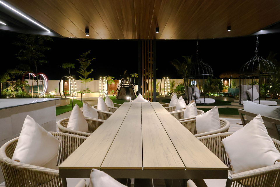 A22 landscape project by Vida Landscapes, Masfout — at night view 37