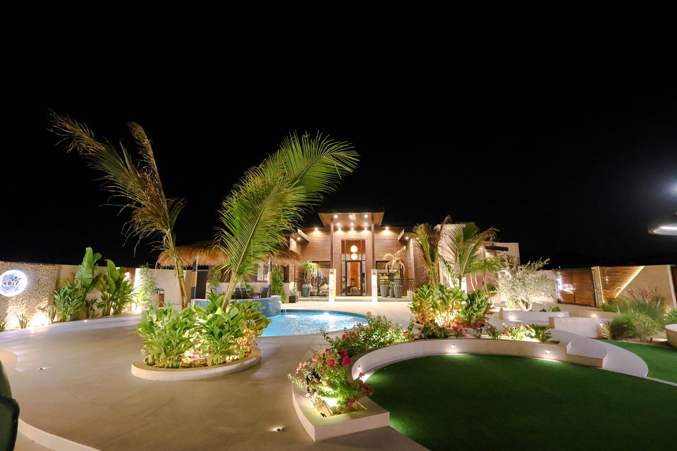 A22 landscape project by Vida Landscapes, Masfout — at night view 56