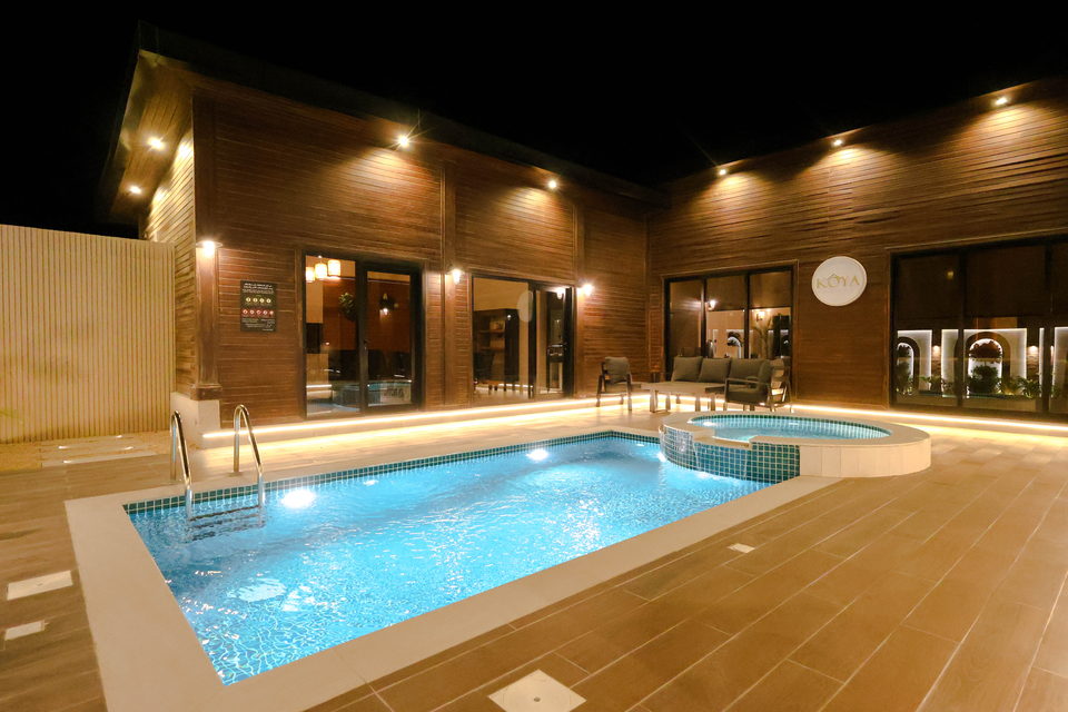 A22 landscape project by Vida Landscapes, Masfout — at night view 66