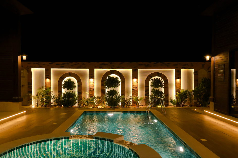 A22 landscape project by Vida Landscapes, Masfout — at night view 71