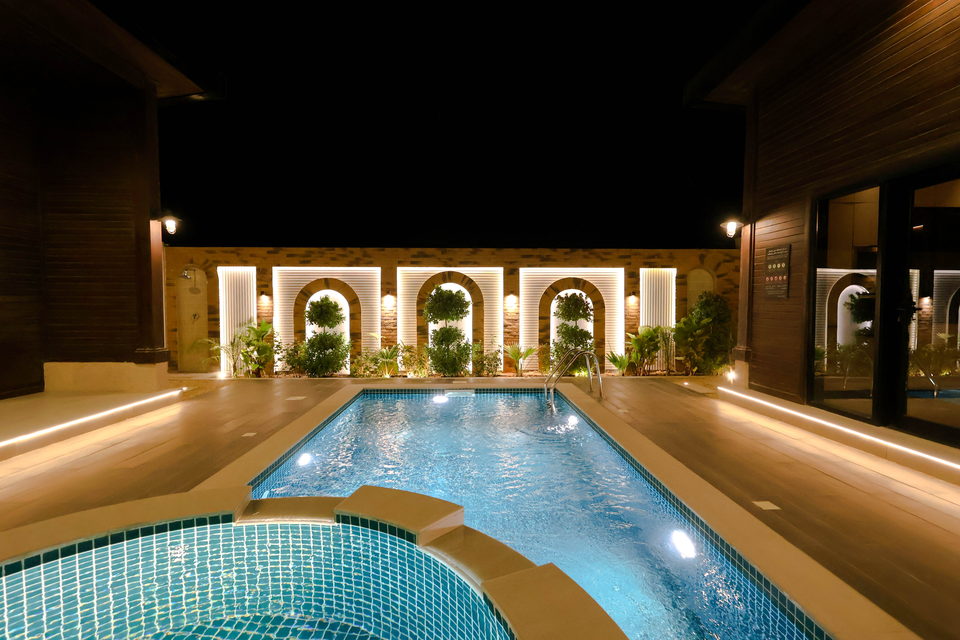 A22 landscape project by Vida Landscapes, Masfout — at night view 72
