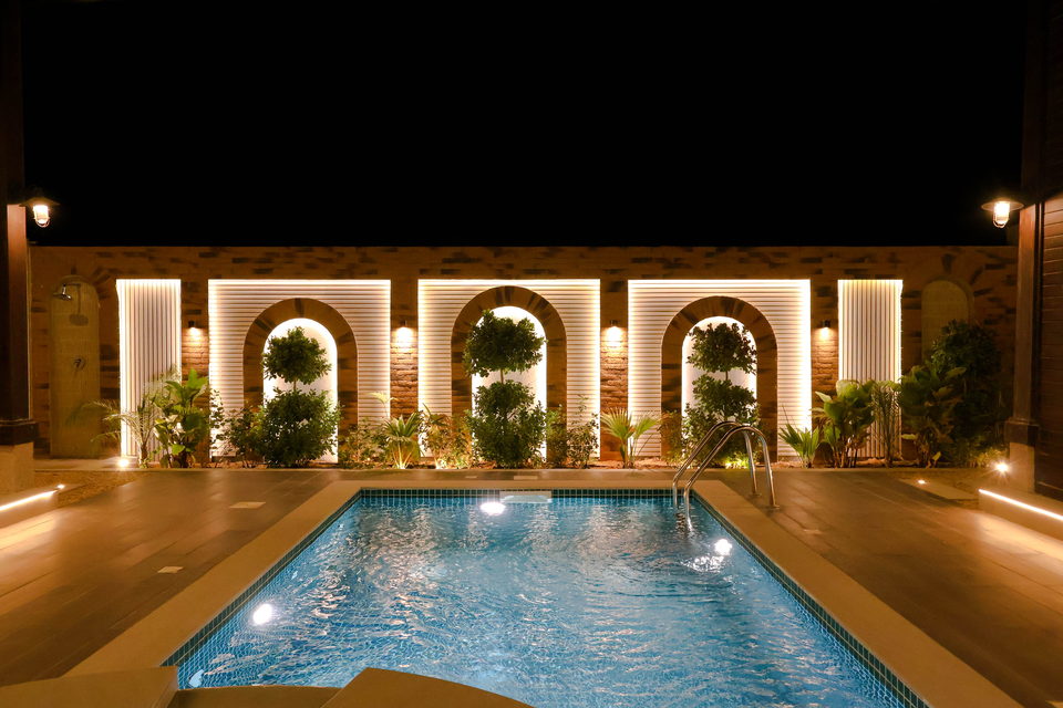 A22 landscape project by Vida Landscapes, Masfout — at night view 73