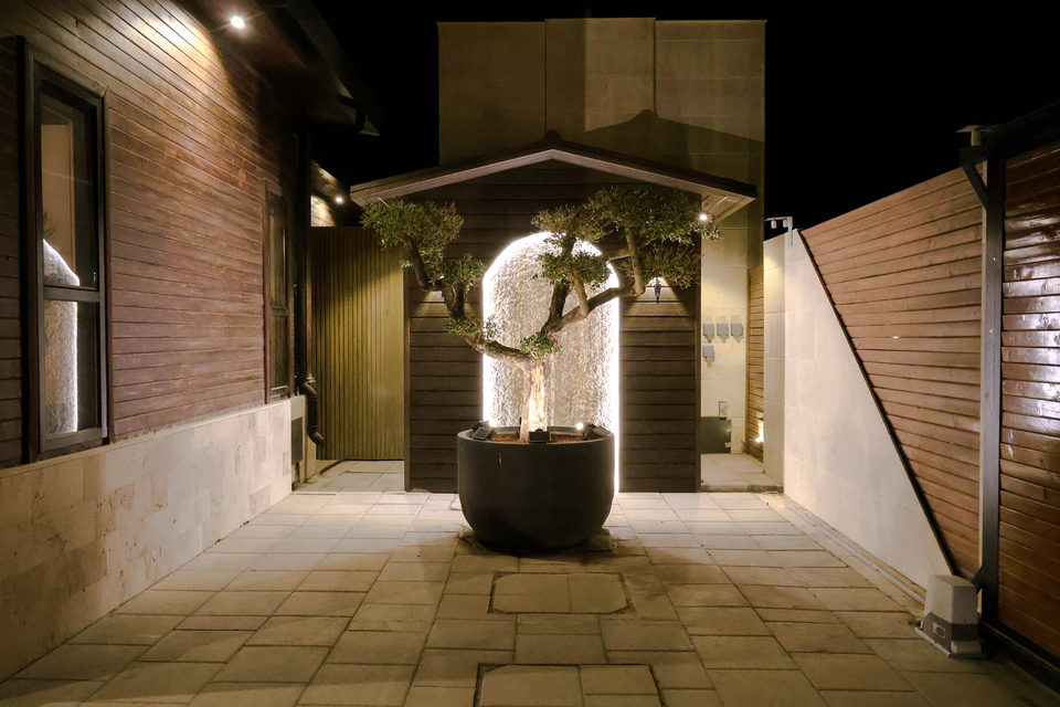 A22 landscape project by Vida Landscapes, Masfout — at night view 93