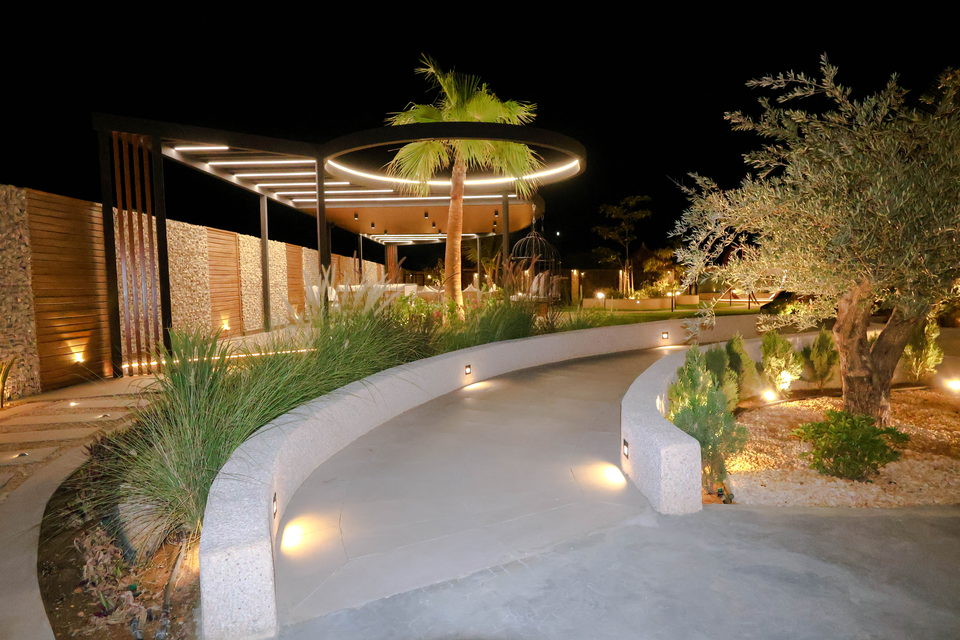 A22 landscape project by Vida Landscapes, Masfout — at night view 103
