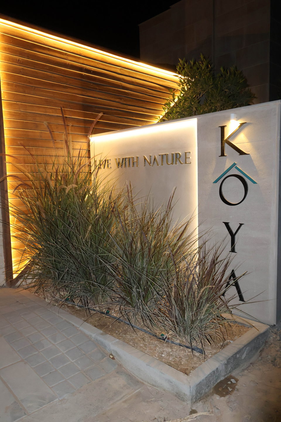 A22 landscape project by Vida Landscapes, Masfout — at night view 105