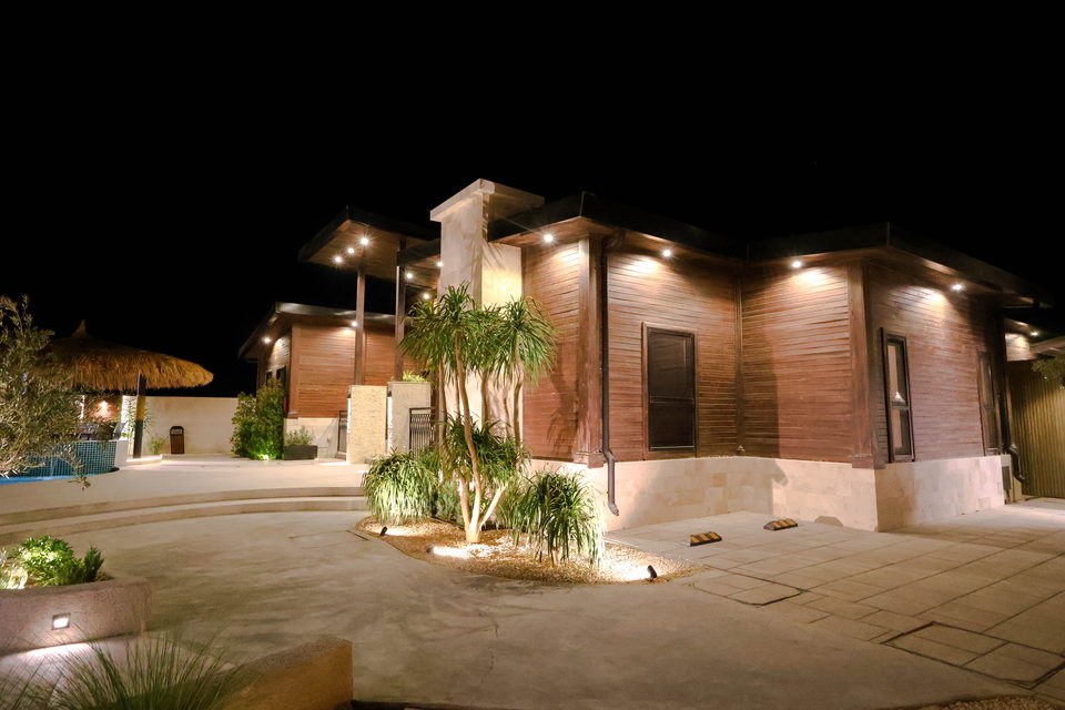 A22 landscape project by Vida Landscapes, Masfout — at night view 109