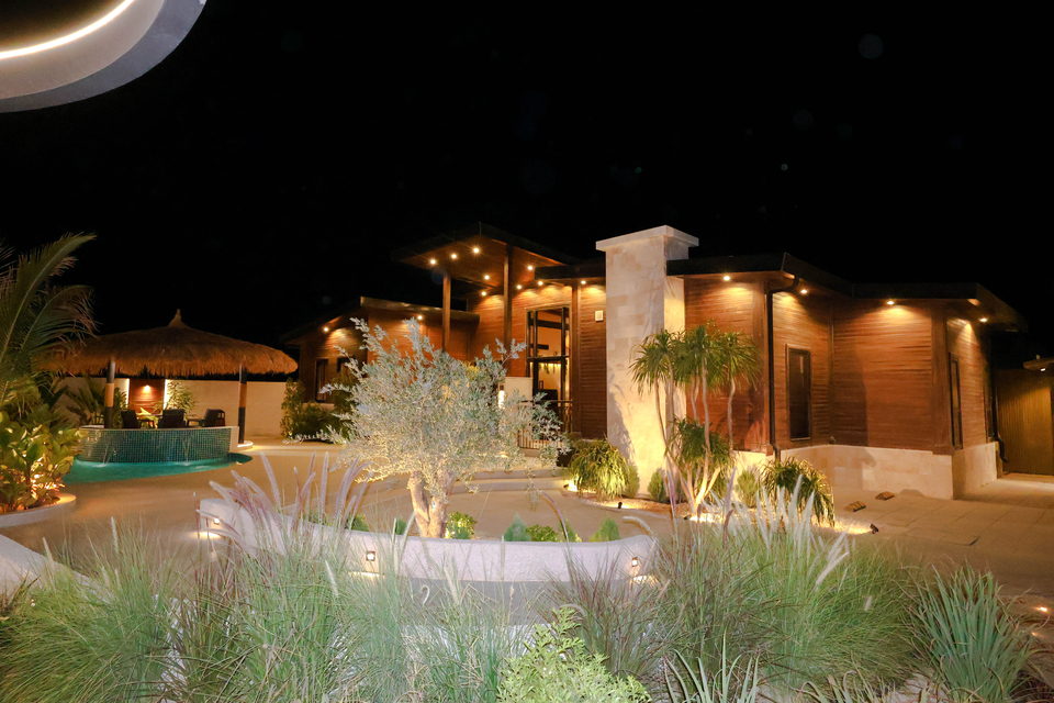 A22 landscape project by Vida Landscapes, Masfout — at night view 110