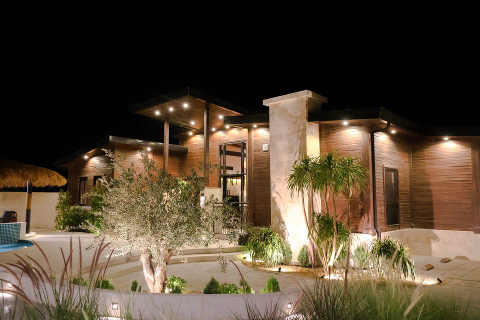 A22 landscape project by Vida Landscapes, Masfout — at night view 111