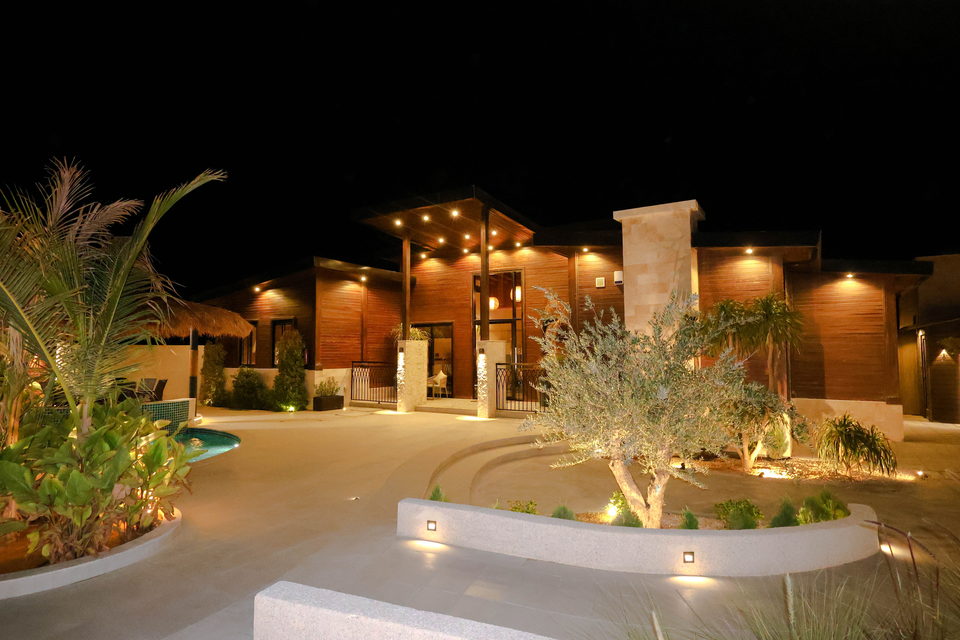 A22 landscape project by Vida Landscapes, Masfout — at night view 113