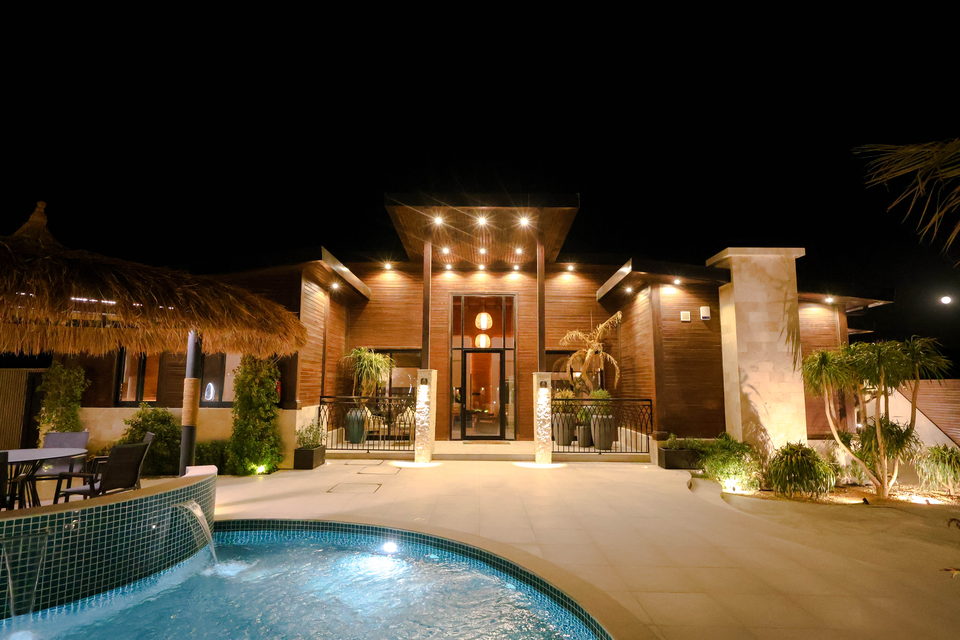 A22 landscape project by Vida Landscapes, Masfout — at night view 117