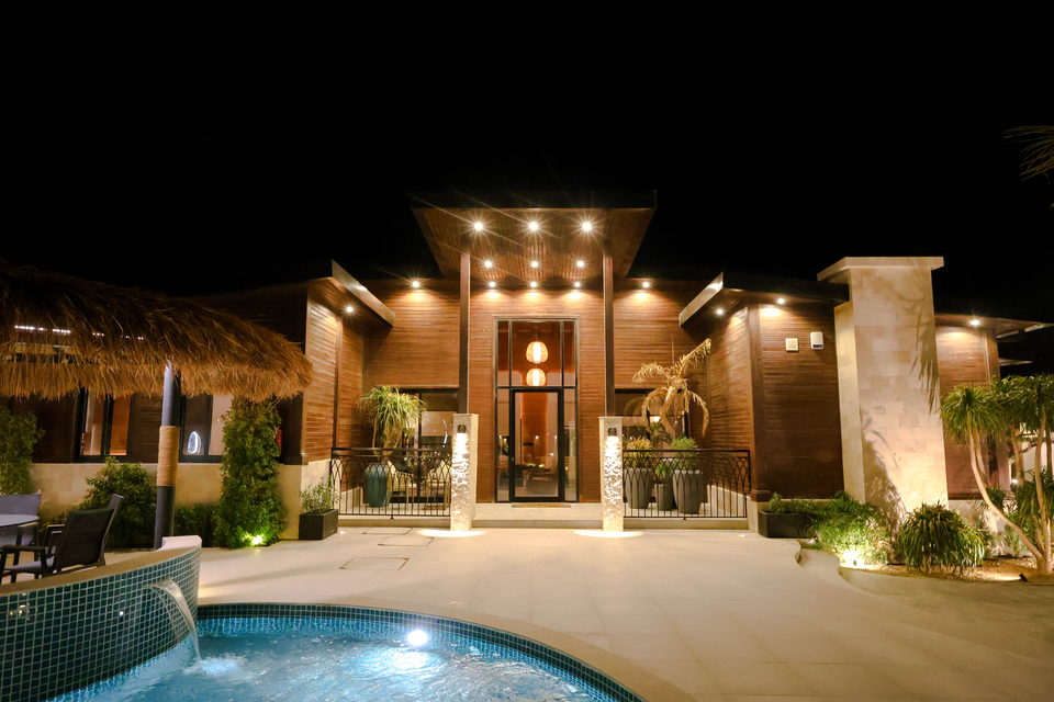 A22 landscape project by Vida Landscapes, Masfout — at night view 118