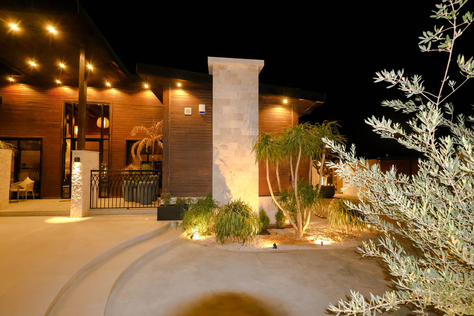 A22 landscape project by Vida Landscapes, Masfout — at night view 120