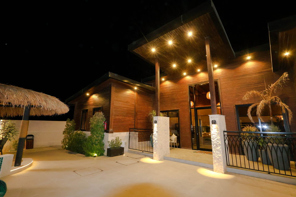 A22 landscape project by Vida Landscapes, Masfout — at night view 123