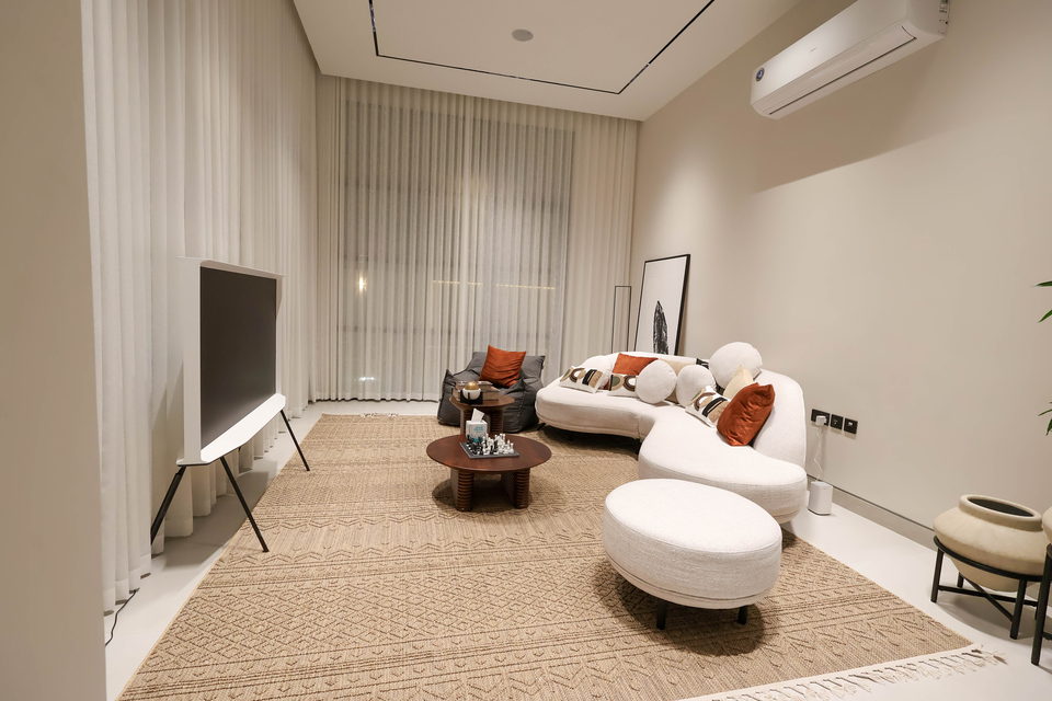 A23 landscape project by Vida Landscapes, Masfout, Ajman — at night view 2