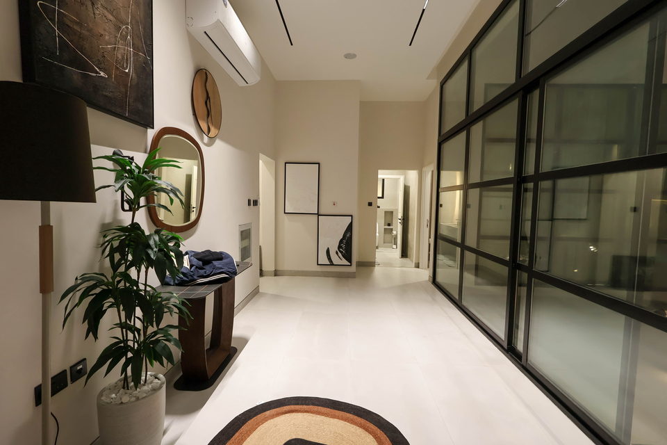 A23 landscape project by Vida Landscapes, Masfout, Ajman — at night view 3