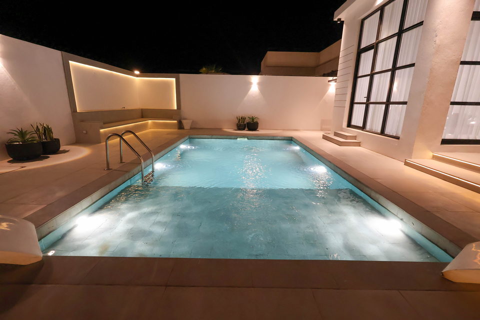 A23 landscape project by Vida Landscapes, Masfout, Ajman — at night view 5