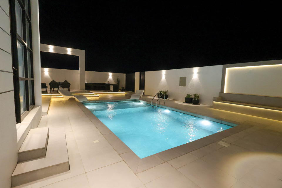 A23 landscape project by Vida Landscapes, Masfout, Ajman — at night view 12
