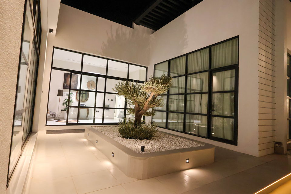 A23 landscape project by Vida Landscapes, Masfout, Ajman — at night view 14