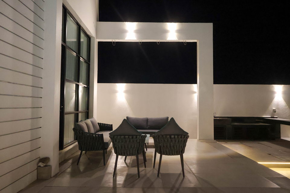 A23 landscape project by Vida Landscapes, Masfout, Ajman — at night view 15