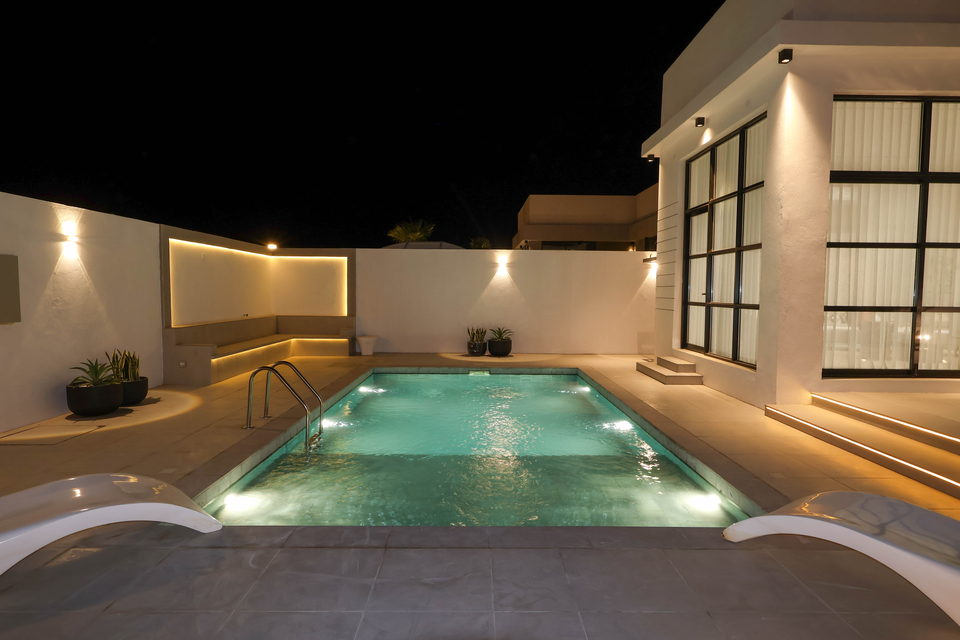 A23 landscape project by Vida Landscapes, Masfout, Ajman — at night view 20