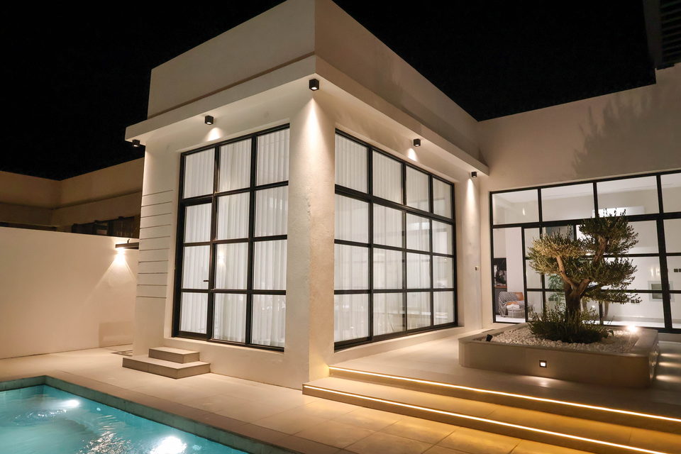 A23 landscape project by Vida Landscapes, Masfout, Ajman — at night view 22