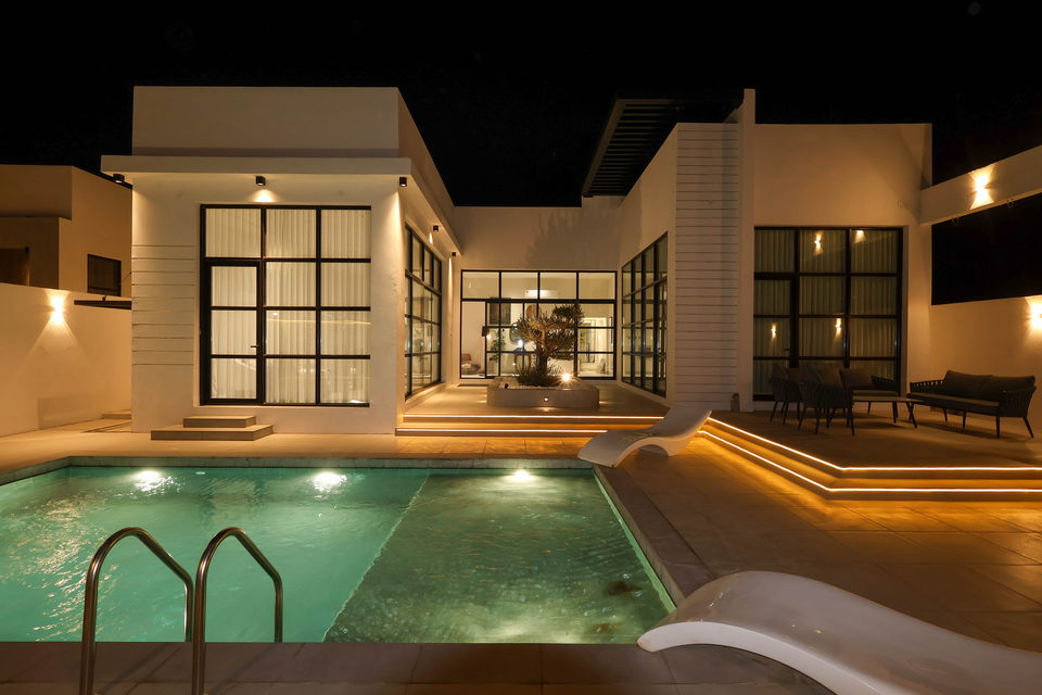 A23 landscape project by Vida Landscapes, Masfout, Ajman — at night view 24
