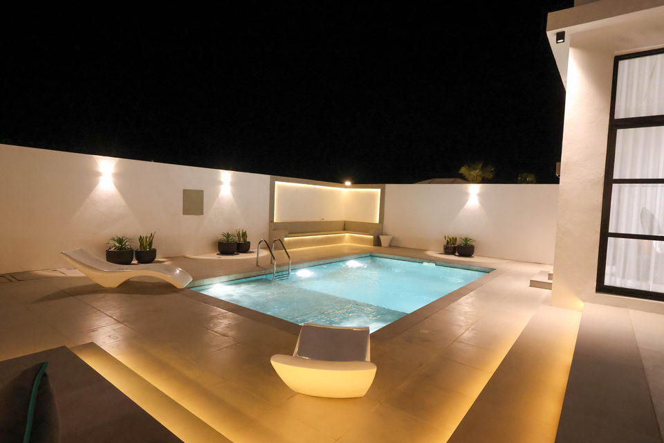 A23 landscape project by Vida Landscapes, Masfout, Ajman — at night view 27
