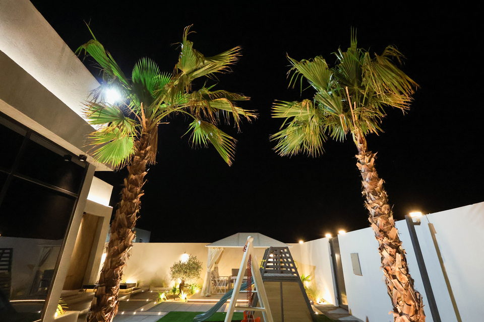 A27 landscape project by Vida Landscapes, Masfout, Ajman — at night view 20