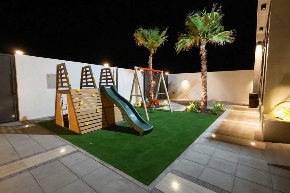 A27 landscape project by Vida Landscapes, Masfout, Ajman — at night view 23