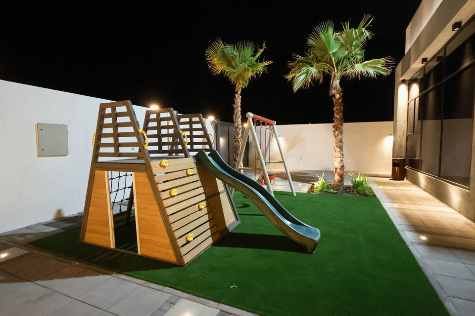 A27 landscape project by Vida Landscapes, Masfout, Ajman — at night view 24