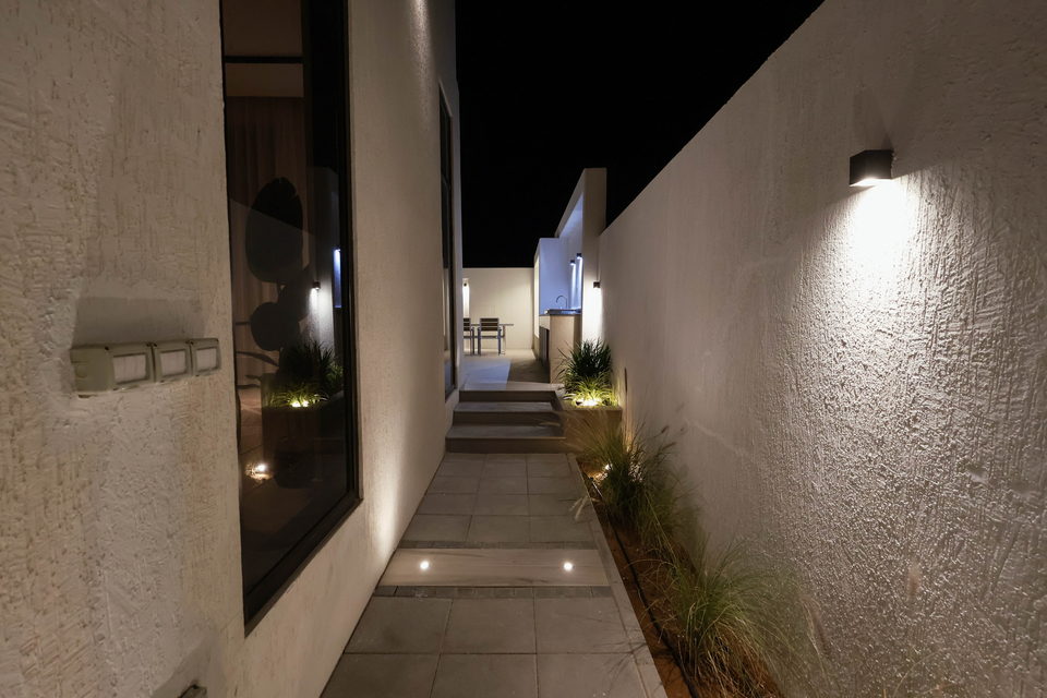 A27 landscape project by Vida Landscapes, Masfout, Ajman — at night view 33