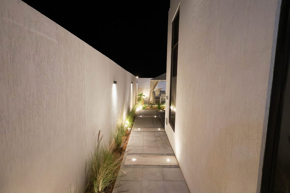 A27 landscape project by Vida Landscapes, Masfout, Ajman — at night view 34