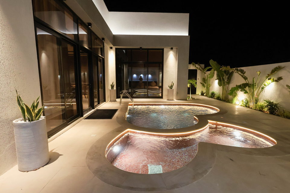 A27 landscape project by Vida Landscapes, Masfout, Ajman — at night view 38