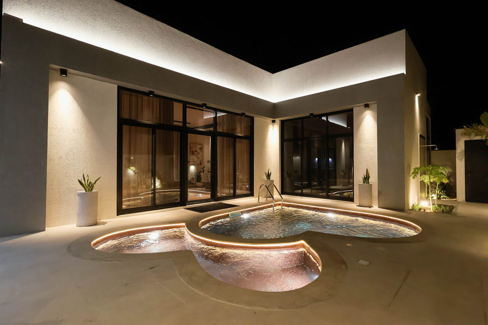 A27 landscape project by Vida Landscapes, Masfout, Ajman — at night view 39