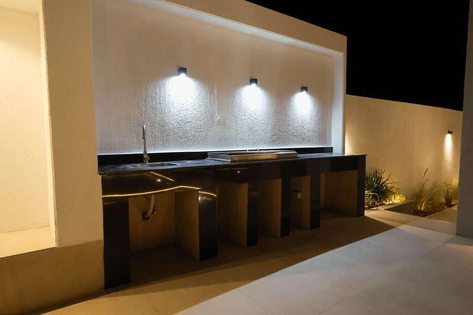 A27 landscape project by Vida Landscapes, Masfout, Ajman — at night view 42
