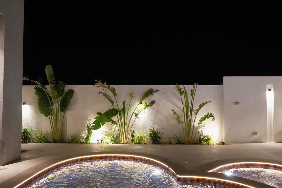 A27 landscape project by Vida Landscapes, Masfout, Ajman — at night view 50