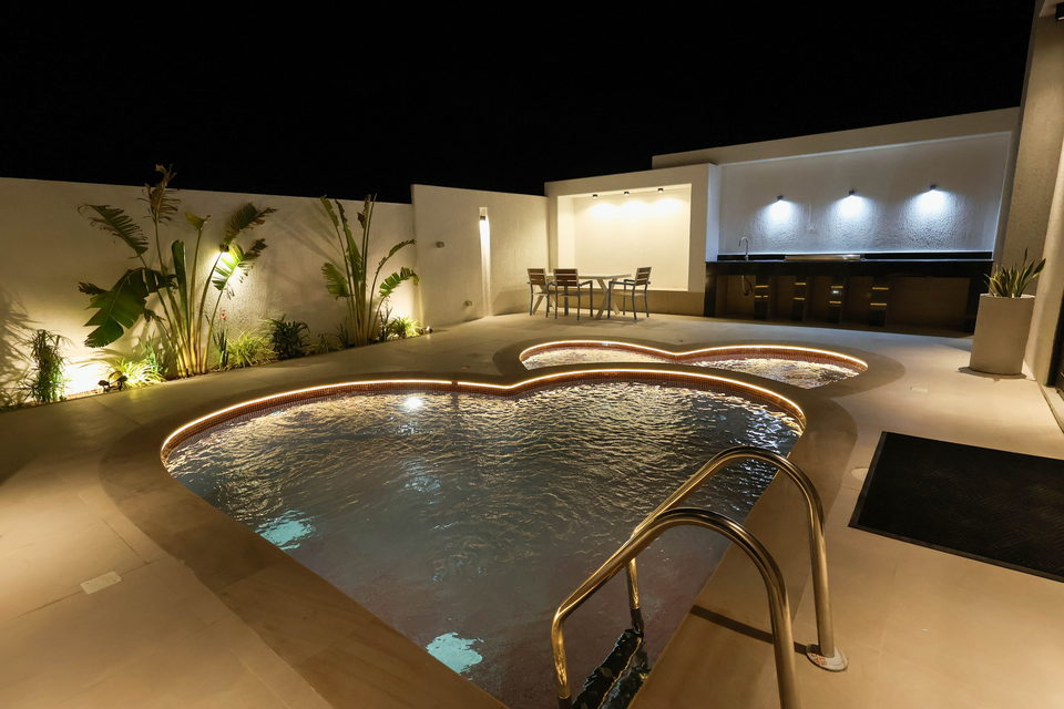 A27 landscape project by Vida Landscapes, Masfout, Ajman — at night view 51