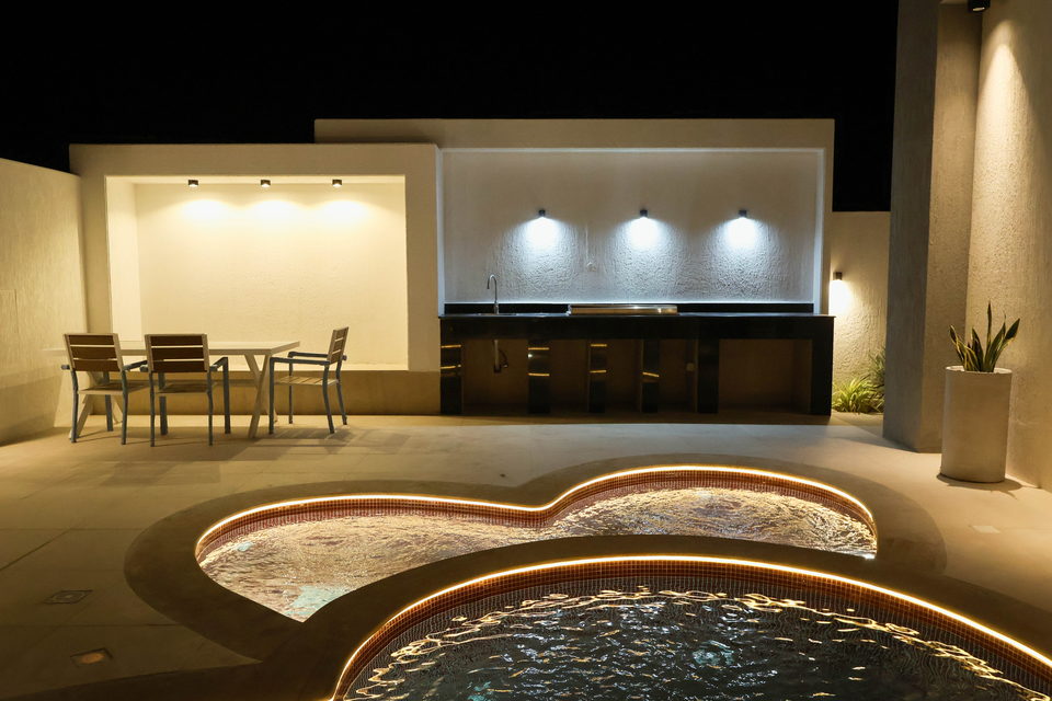 A27 landscape project by Vida Landscapes, Masfout, Ajman — at night view 53