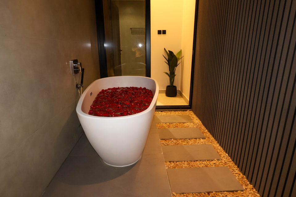 A27 landscape project by Vida Landscapes, Masfout, Ajman — at night view 62