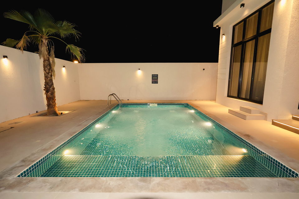 A29 landscape project by Vida Landscapes, Ajman — at night view 9