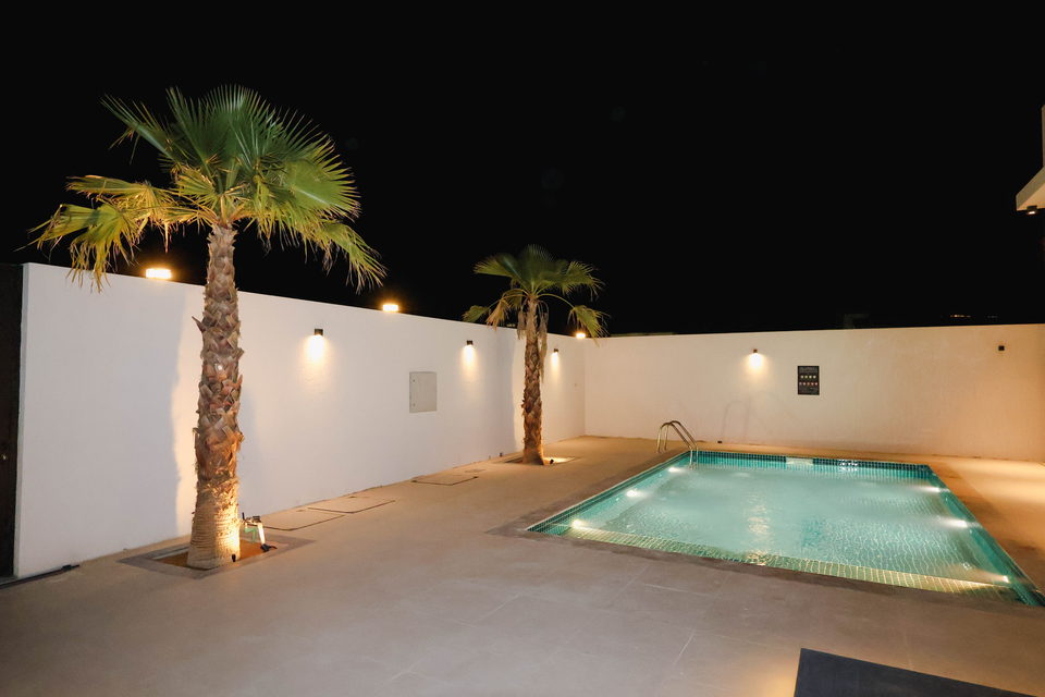 A29 landscape project by Vida Landscapes, Ajman — at night view 13