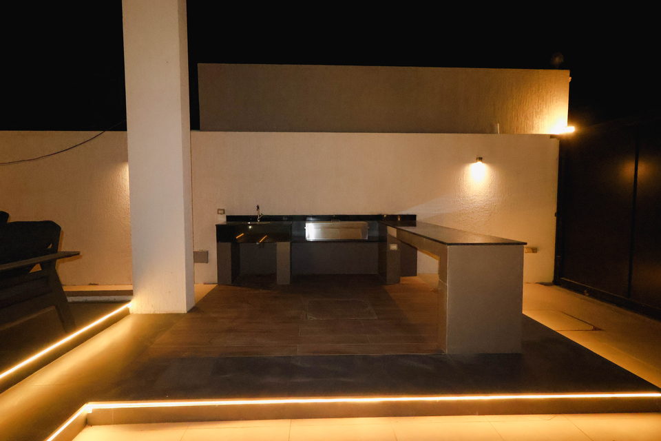 A29 landscape project by Vida Landscapes, Ajman — at night view 14