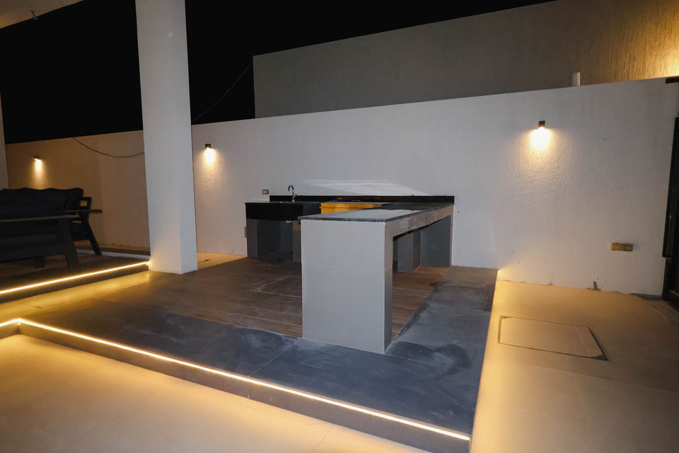 A29 landscape project by Vida Landscapes, Ajman — at night view 16