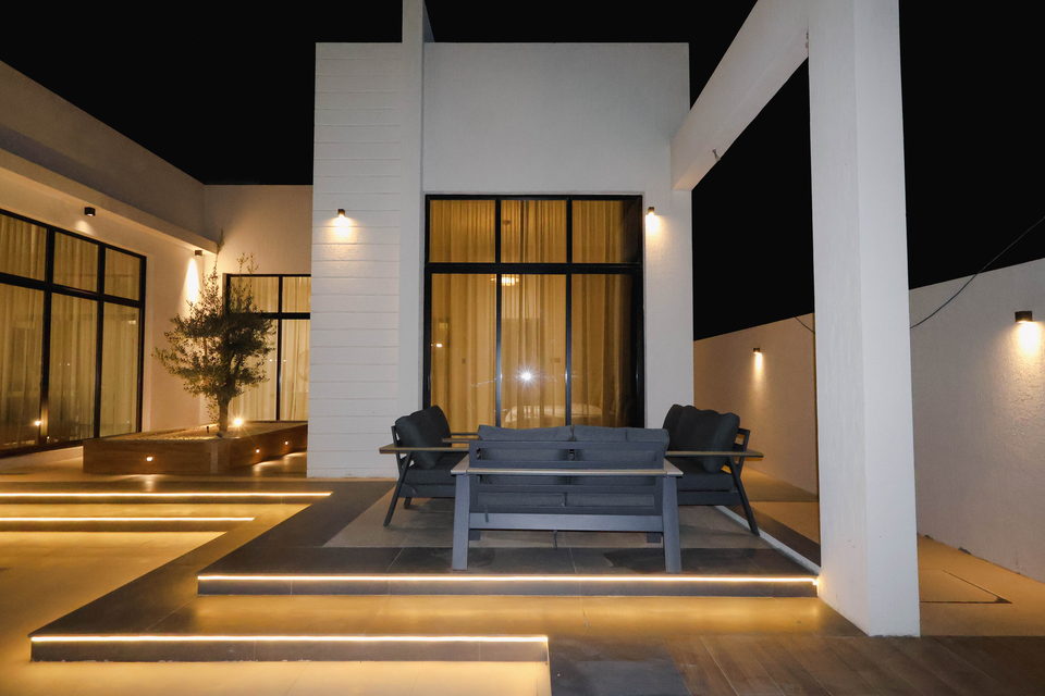 A29 landscape project by Vida Landscapes, Ajman — at night view 17