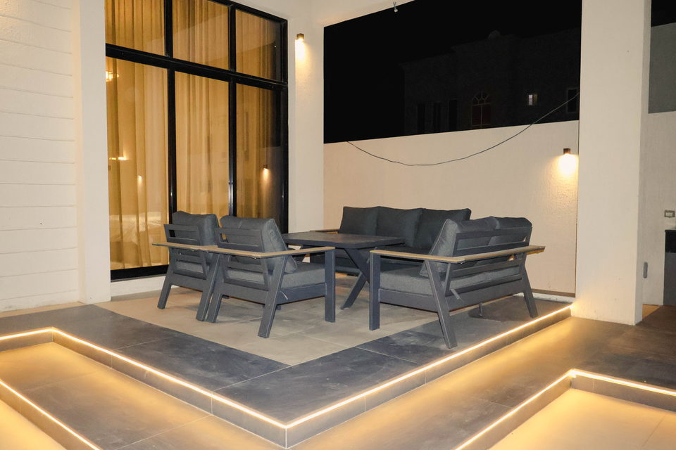 A29 landscape project by Vida Landscapes, Ajman — at night view 23